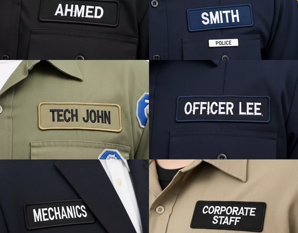 Custom Embroidered Name Patches for Uniforms