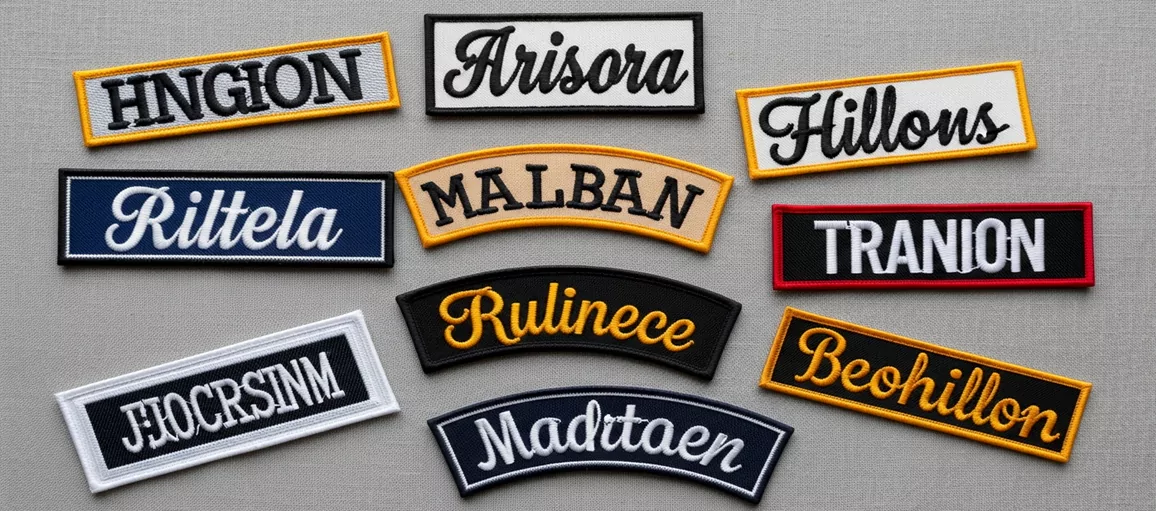 Custom Embroidered Name Patches