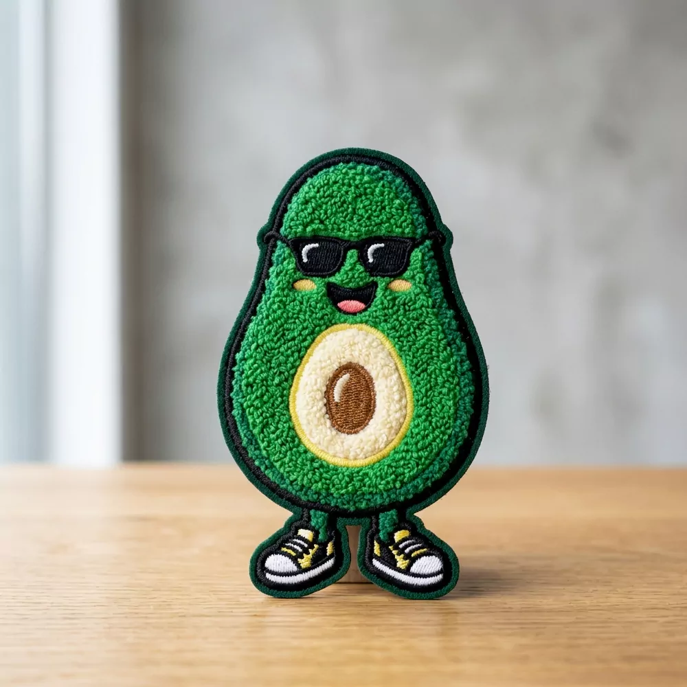Cool Avocado Chenille Patch
