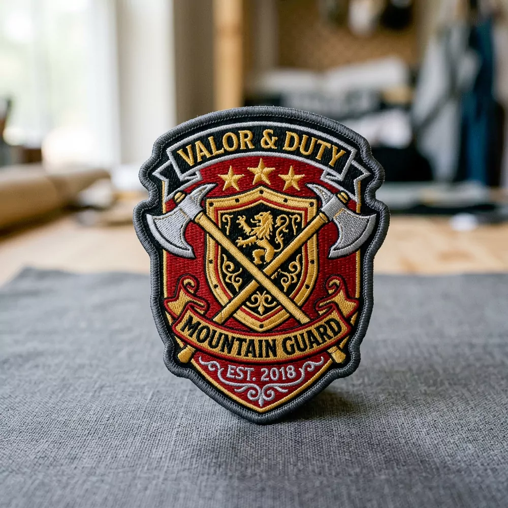Fire Department Style Embroidery Patch