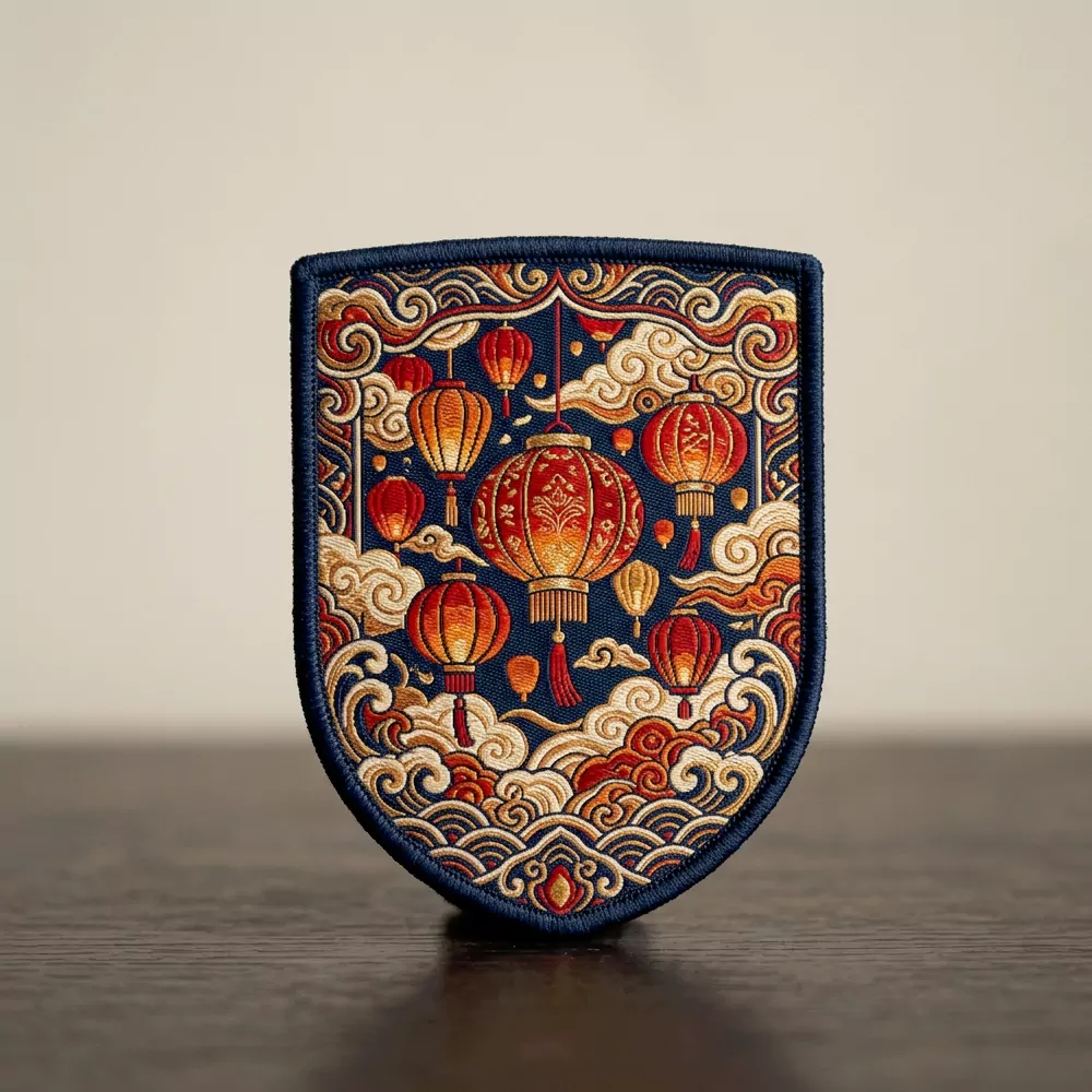 Lantern Festival Woven Patch