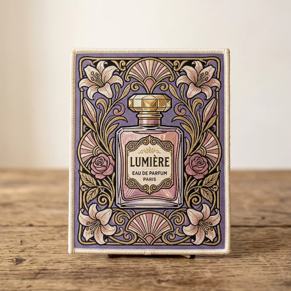 Luxury Perfume Bottle Woven Patch