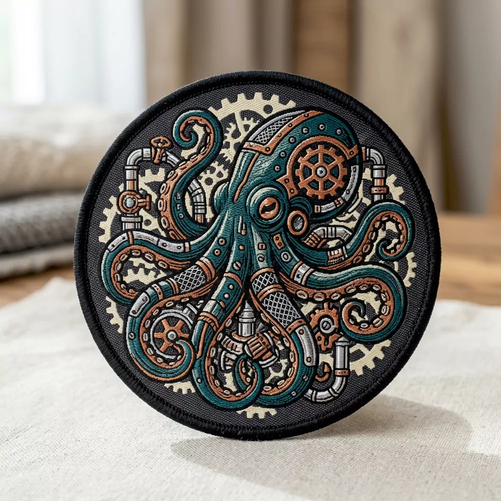 Mechanical Octopus Woven Patch
