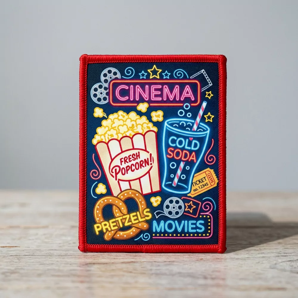 Neon Snack Bar sublimation patch