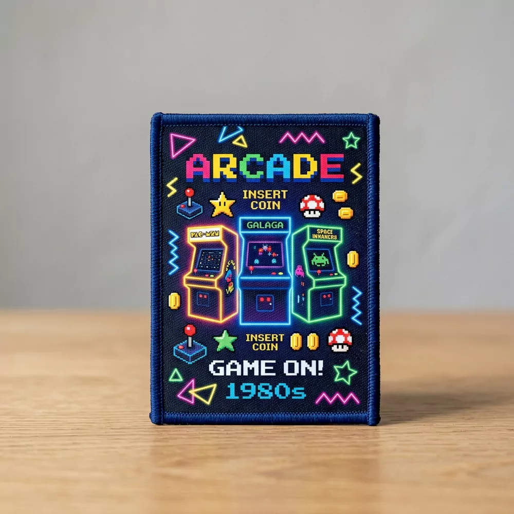 Retro Arcade World sublimation patch