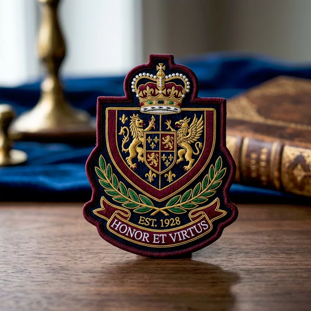 Royal Crest Embroidery Patch