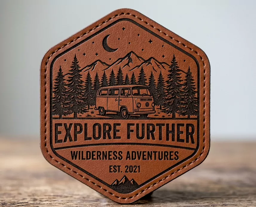 Adventure Camper Faux Leather Patch