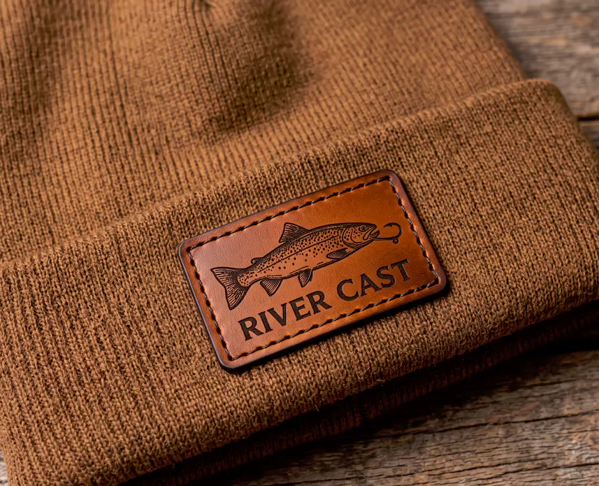 Custom leather Patches for Beanies