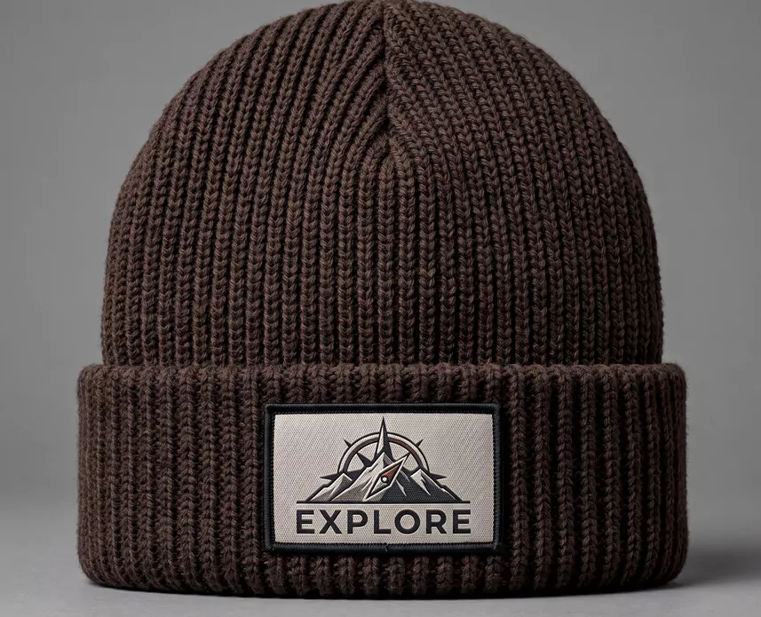 Custom woven Patches for Beanies